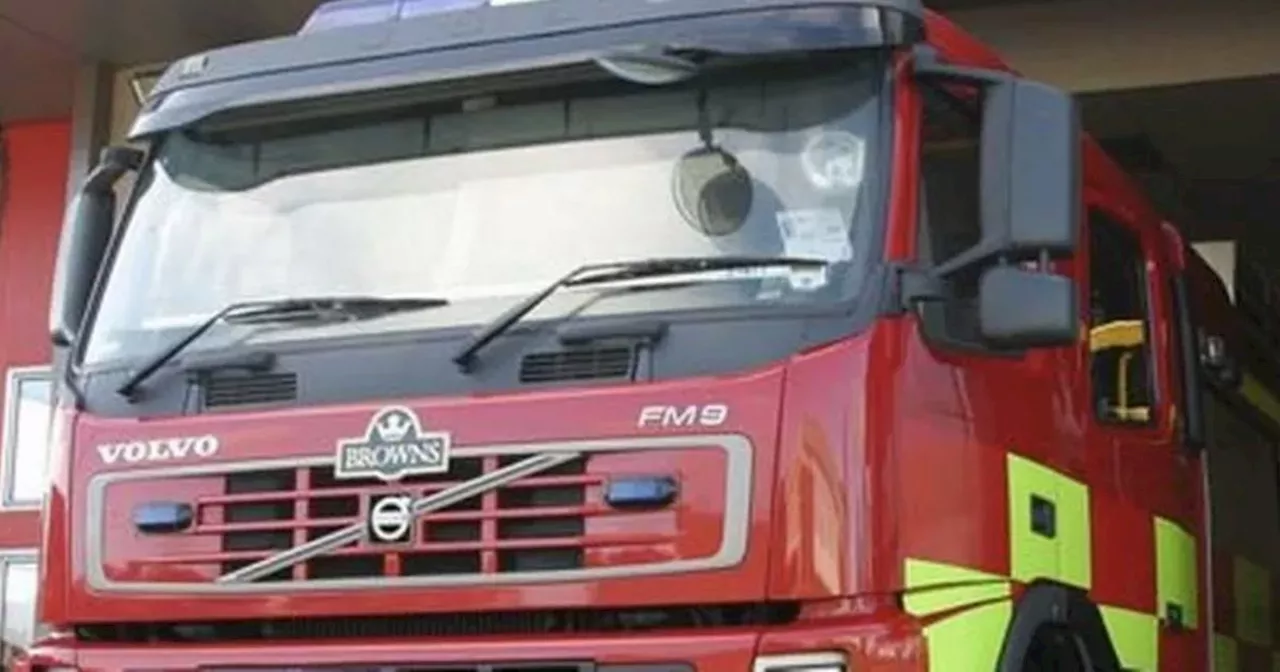 Over 45 firefighters battle ongoing blaze in Antrim