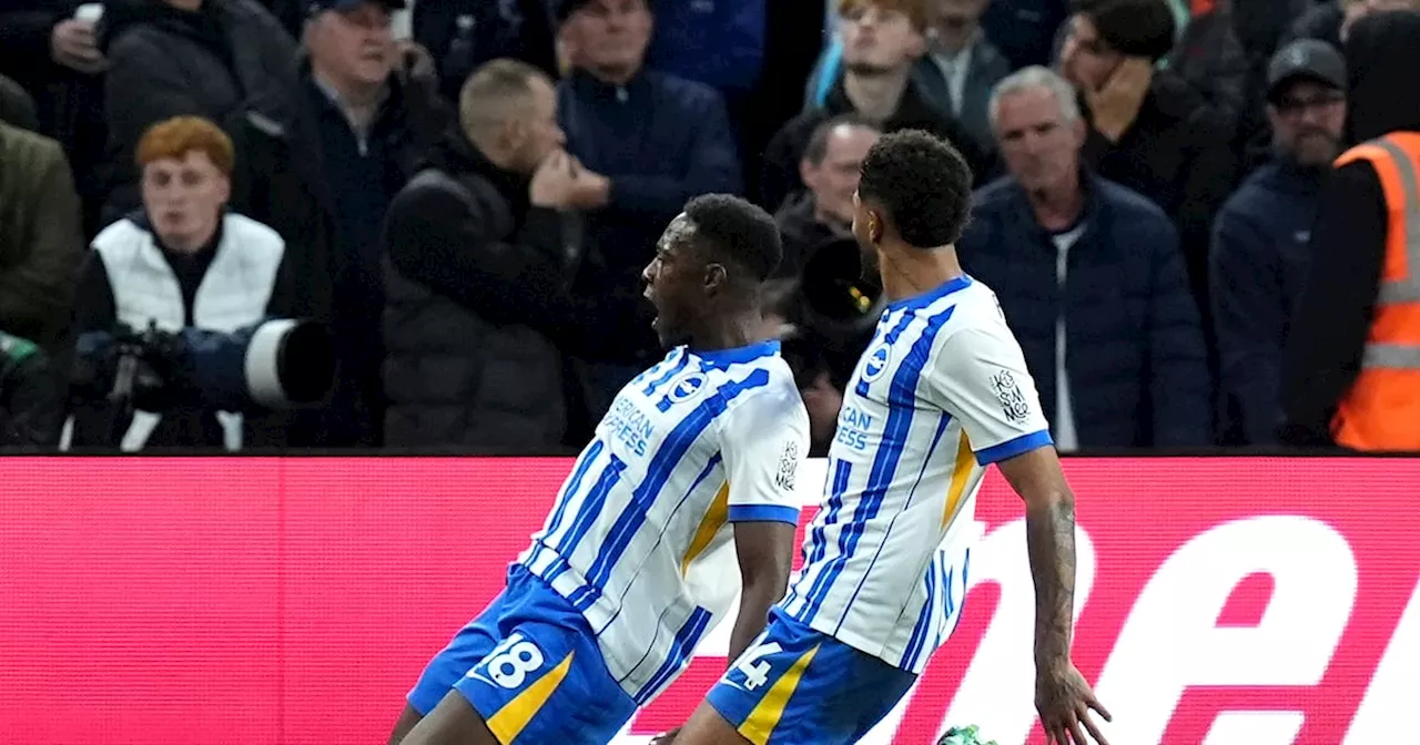 Danny Welbeck caps dramatic Brighton comeback as Tottenham fall apart