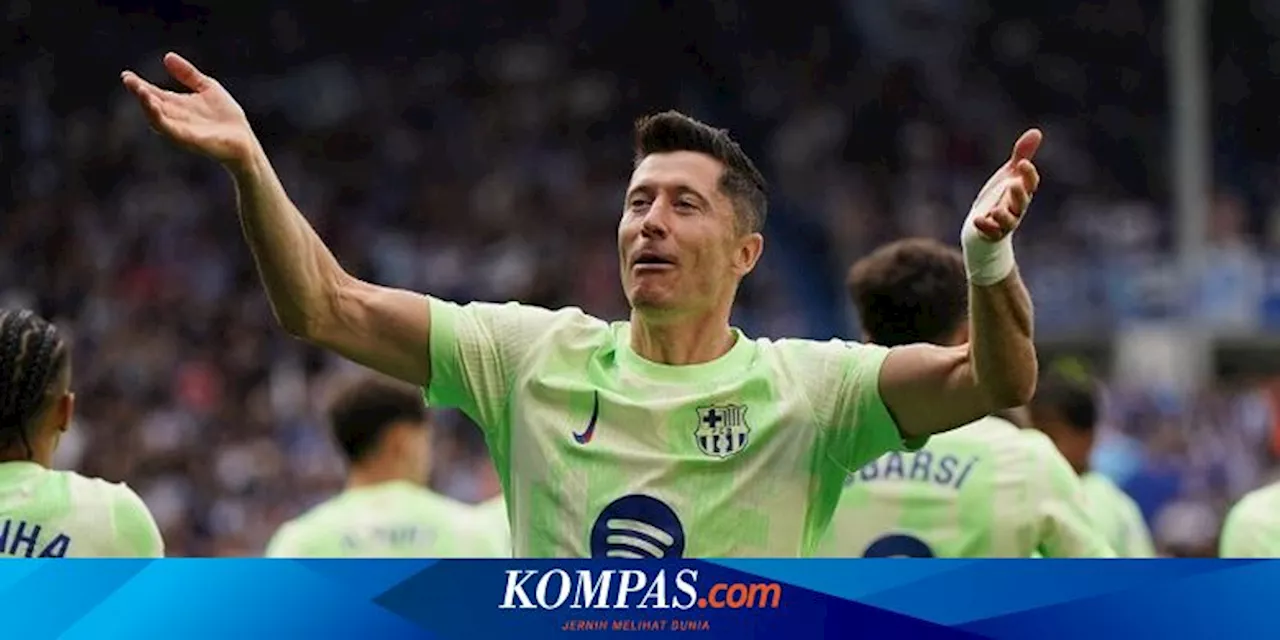 Hasil Alaves Vs Barcelona 0-3, Trigol Lewandowski Sang Mesin Gol