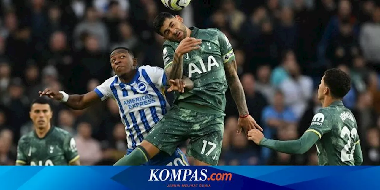 Hasil Brighton Vs Tottenham Hotspur 3-2, Spurs Ambruk pada Babak Kedua