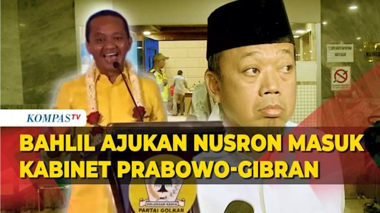 Kelakar Ketua Umum Golkar Bahlil Lahadalia Ajukan Nusron Wahid Masuk Kabinet Prabowo-Gibran