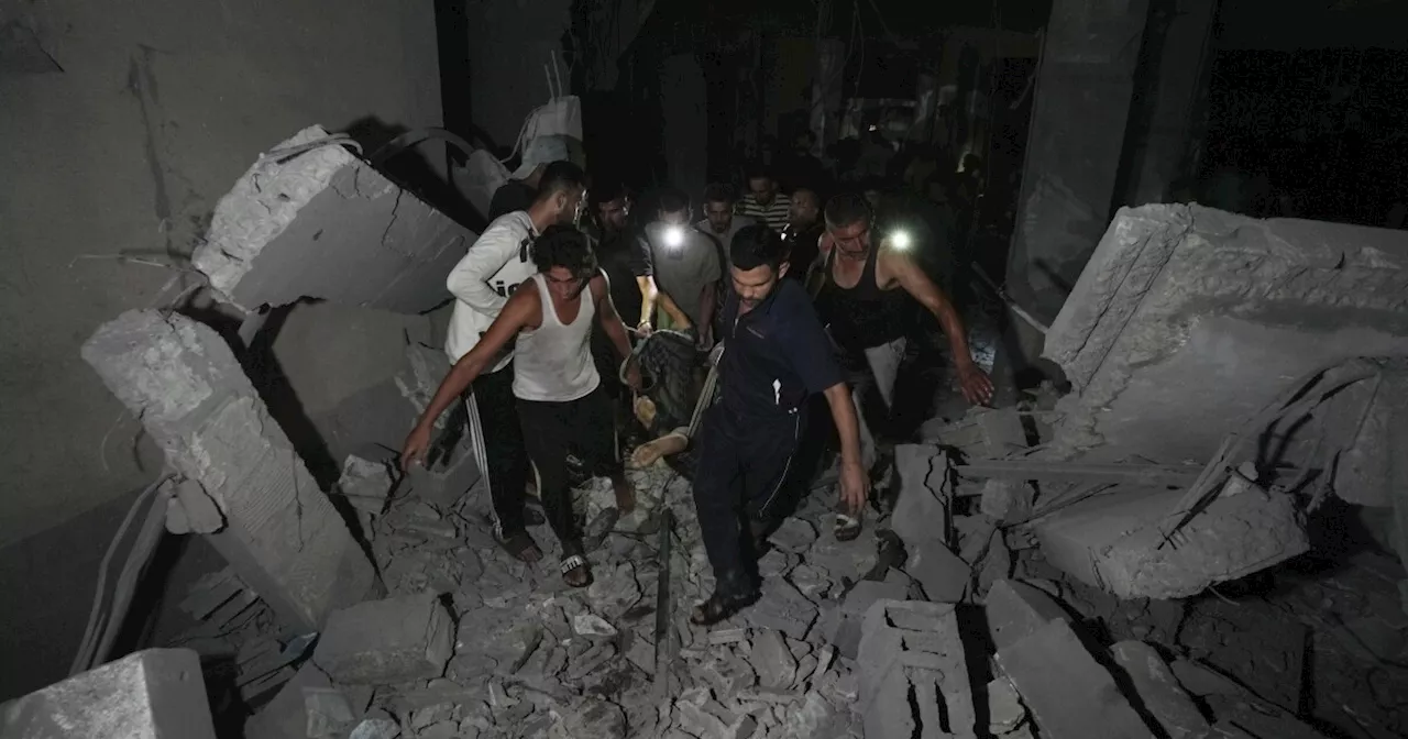 A strike on a mosque kills 19 as Israel bombards northern Gaza and southern Beirut