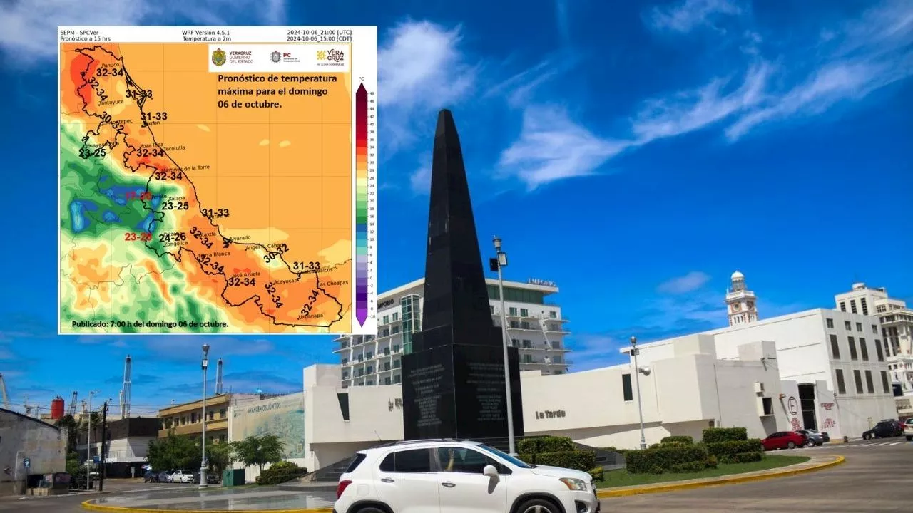 ¿Cómo estará el clima hoy 6 de octubre en el puerto de Veracruz?