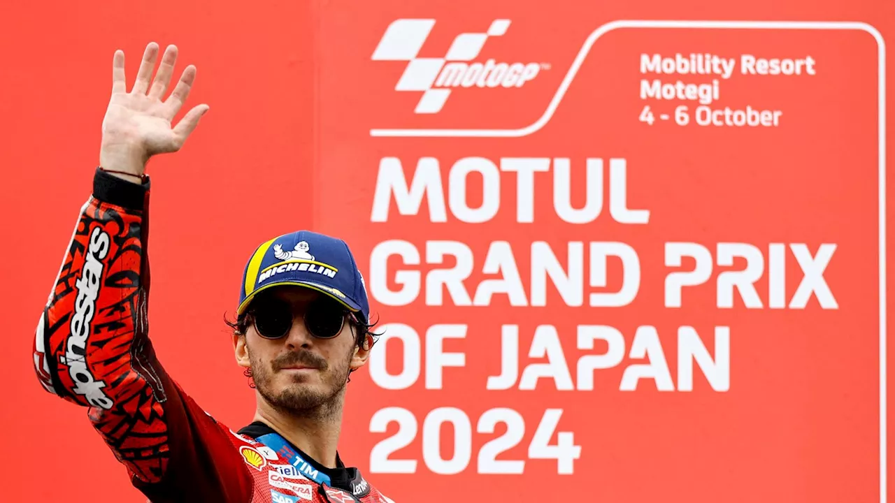 MotoGp, Bagnaia domina in Giappone: ora Martin è a soli dieci punti