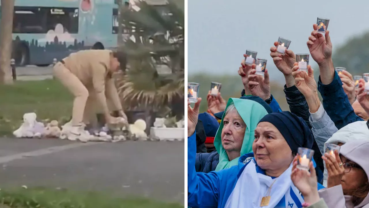 Police launch hunt for sick vandal who damaged memorial to October 7 victims just days before anniversary