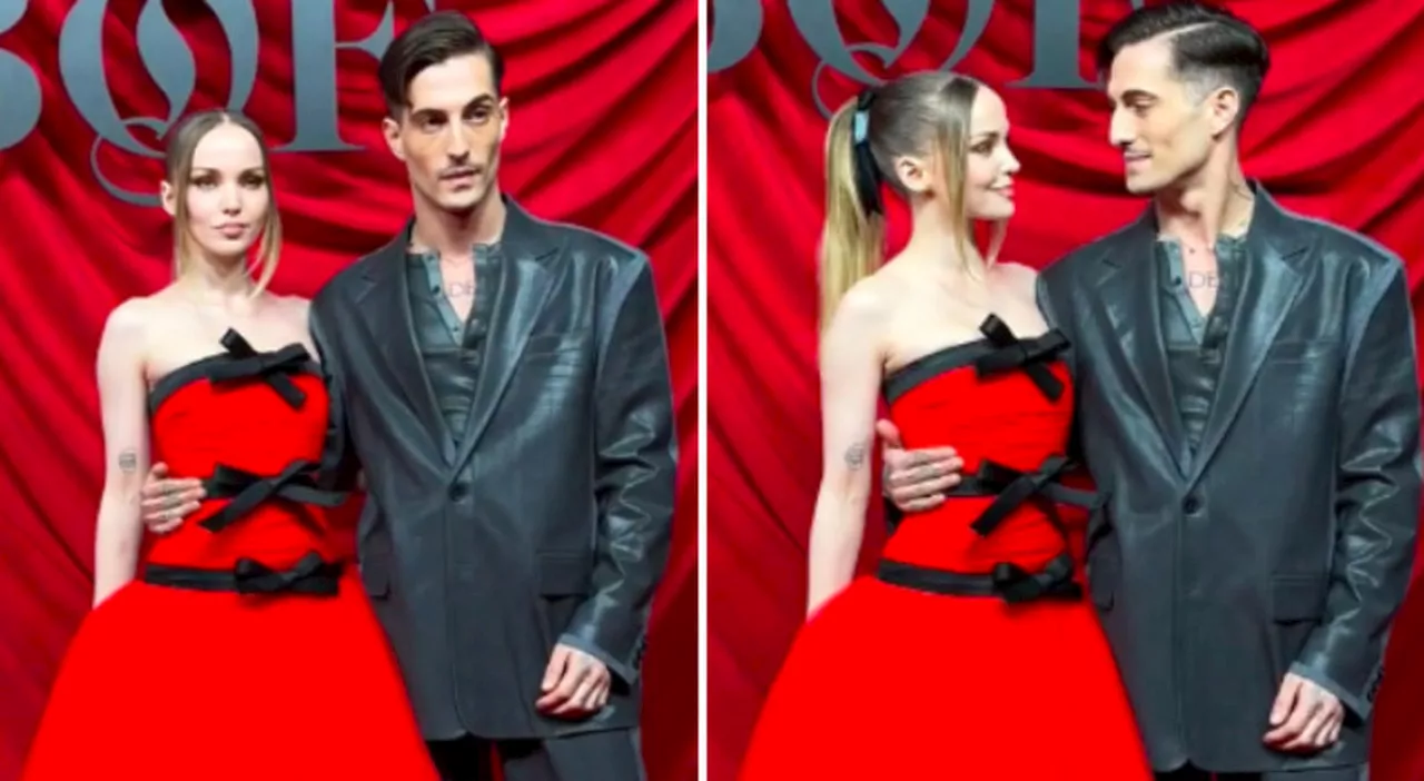 Damiano David e Dove Cameron sempre più innamorati: il red carpet romantico alla Fashion Week di Parigi