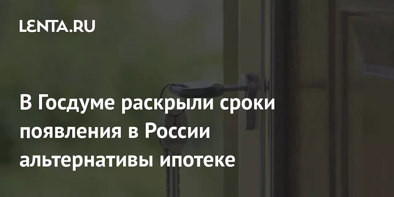 В Госдуме раскрыли сроки появления в России альтернативы ипотеке