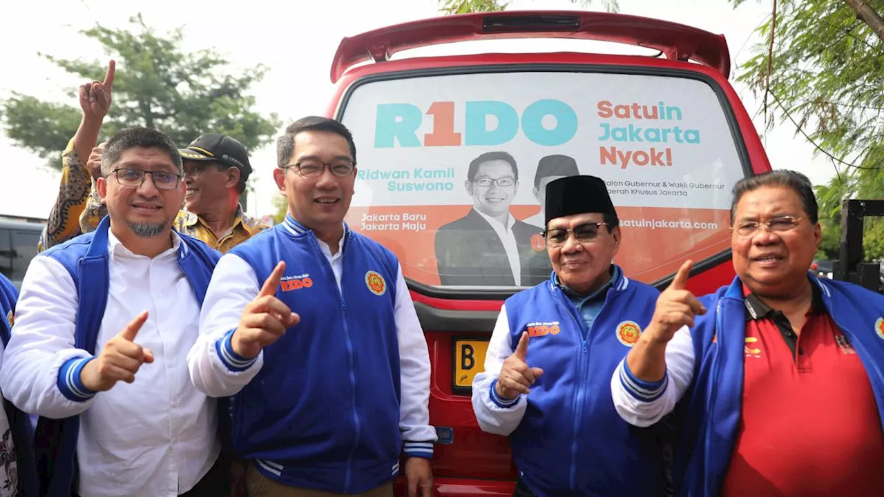 Jelang Debat Perdana, Ridwan Kamil-Suswono Dapat Dukungan 3.000 Sopir Angkot Jakarta