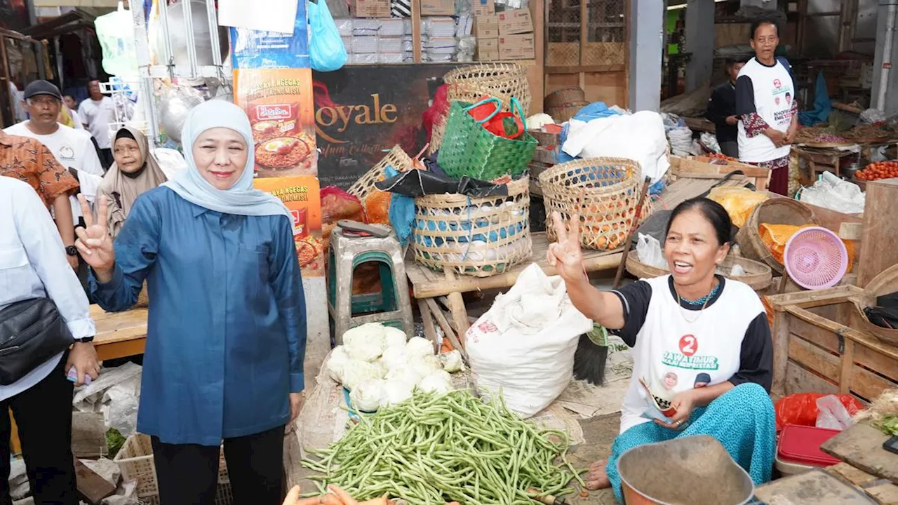 Peduli Pasar Tradisional, Pedagang Magetan Harapkan Khofifah-Emil Kembali Menang Pilgub