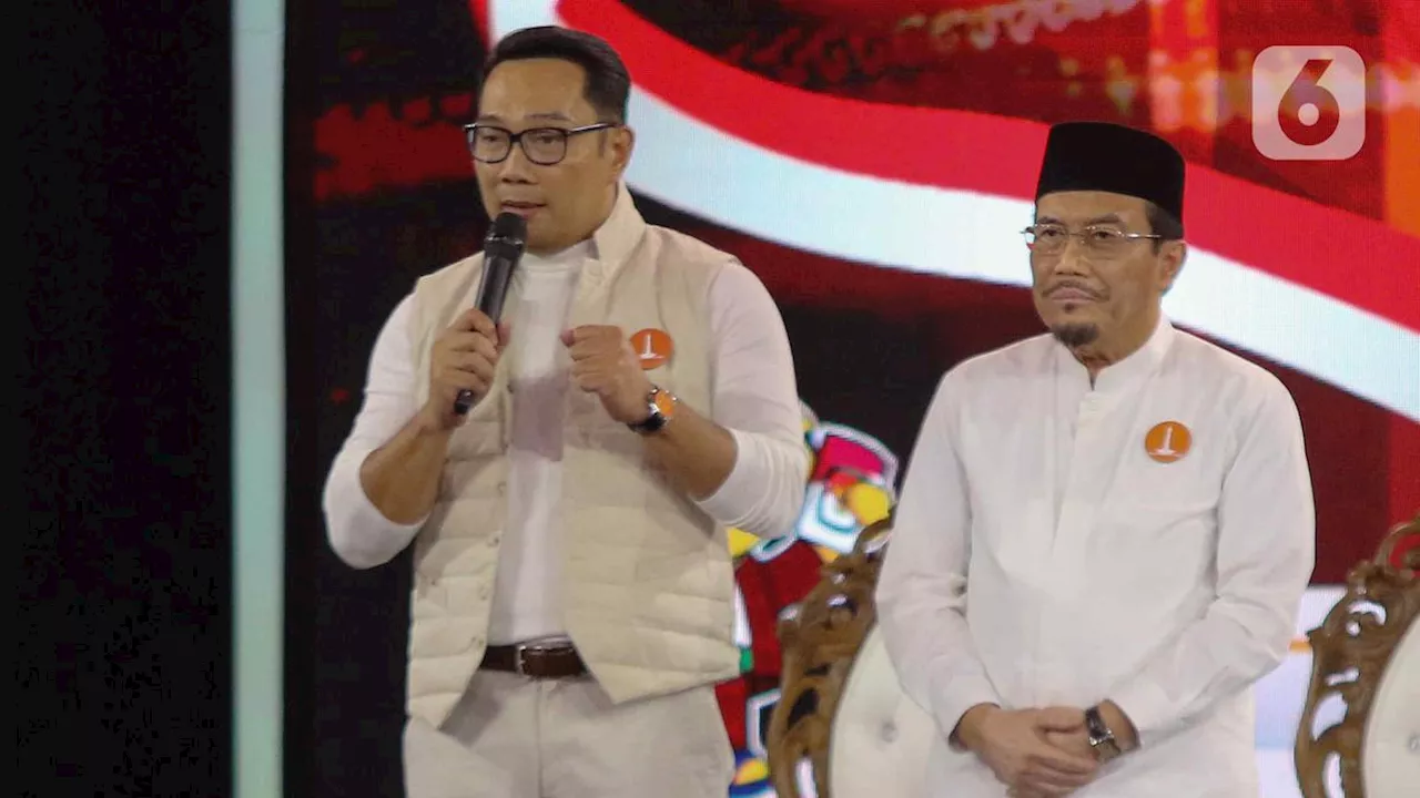 Ridwan Kamil-Suswono Janjikan Dana RW Rp 1 Miliar di Debat Cagub DKI Jakarta