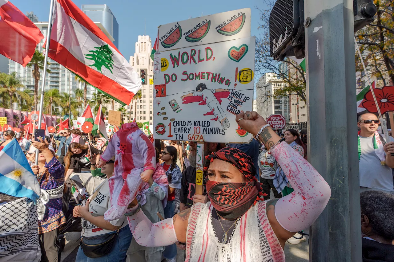 Thousands join pro-Palestinian rallies around the globe as Oct. 7 anniversary nears