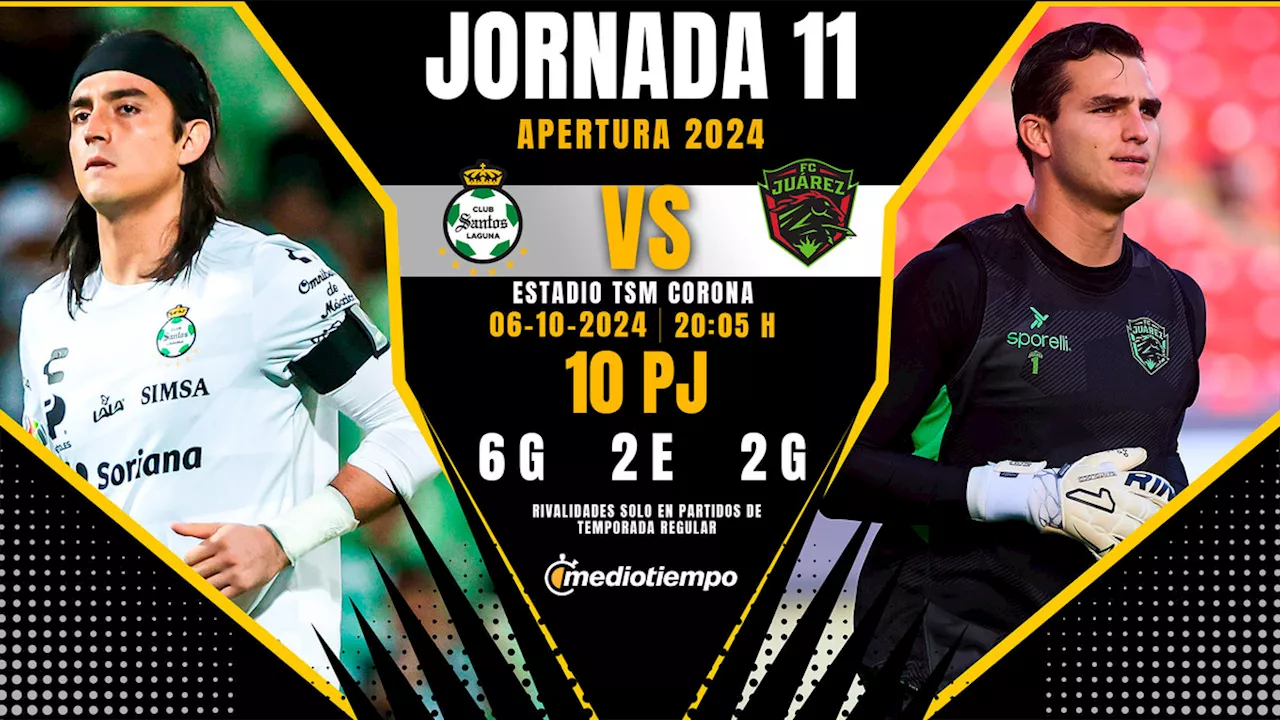 Santos vs Juárez EN VIVO: ¿A qué hora y dónde ver partido de Liga MX 2024?