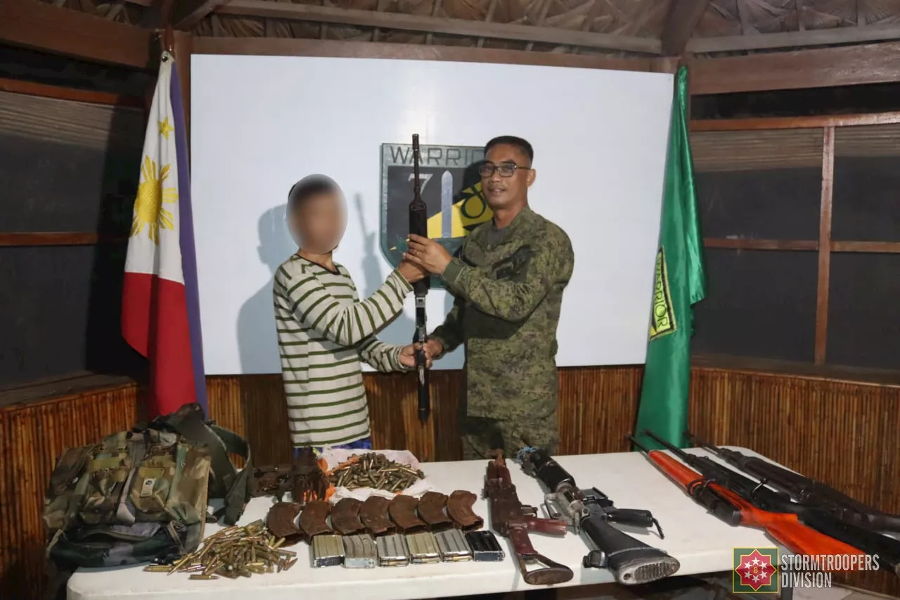 Philippine army unit seize weapon cache in Eastern Samar