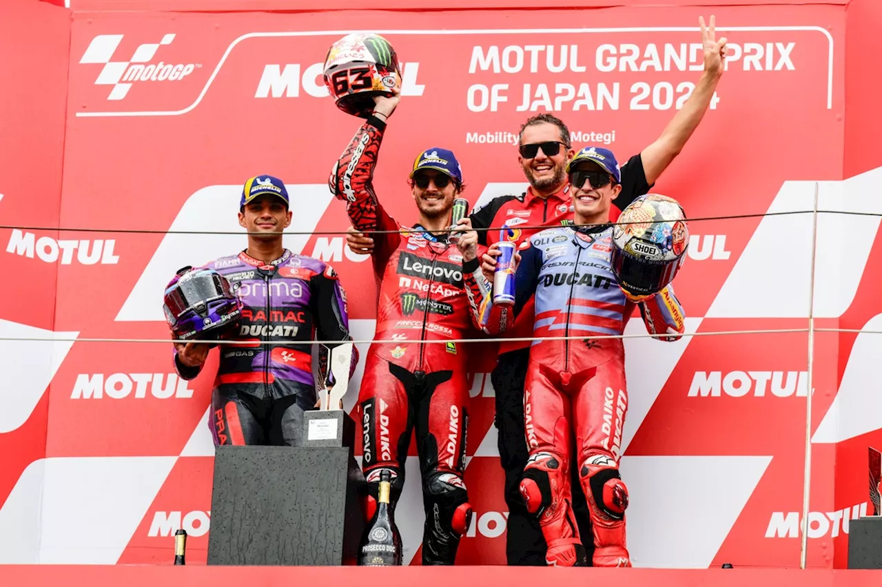 MotoGP Japanese GP: Bagnaia slashes Martin's lead with win, Acosta crashes