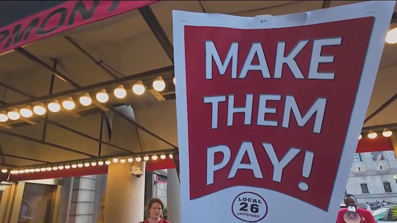 Hundreds of Boston Hilton Workers Strike for Higher Wages, Better Benefits