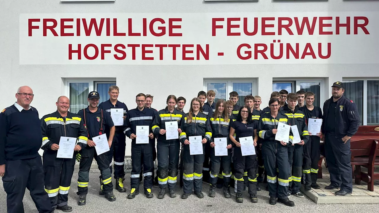 Frauenpower bei der Feuerwehr Hofstetten-Grünau