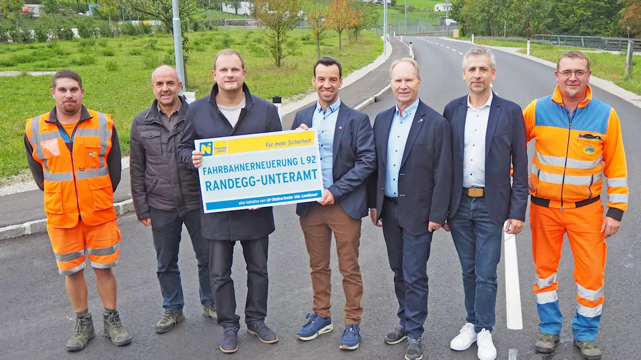 Neue Straße von Randegg bis Gresten-Land