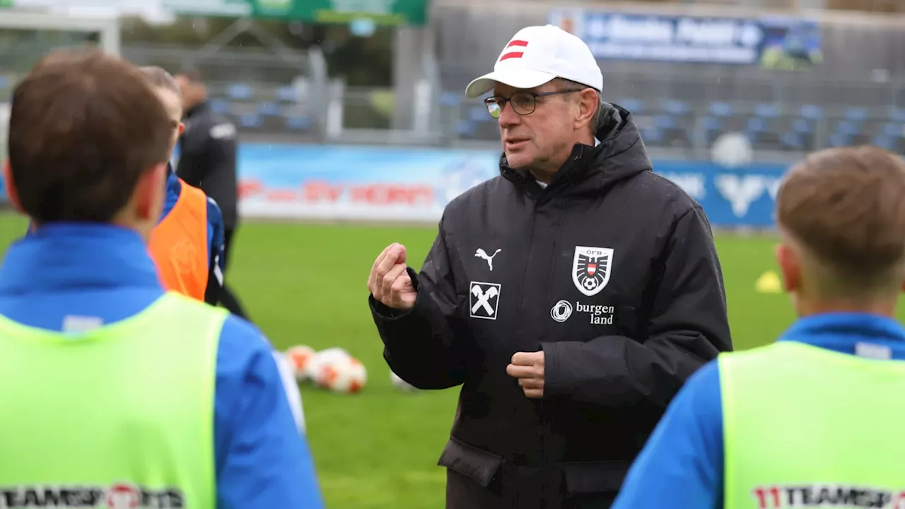 Teamchef Ralf Rangnick zu Besuch in Horn