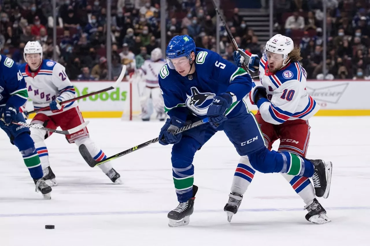 Canucks acquire defenceman Brannstrom from Avalanche for Poolman, 2025 draft pick