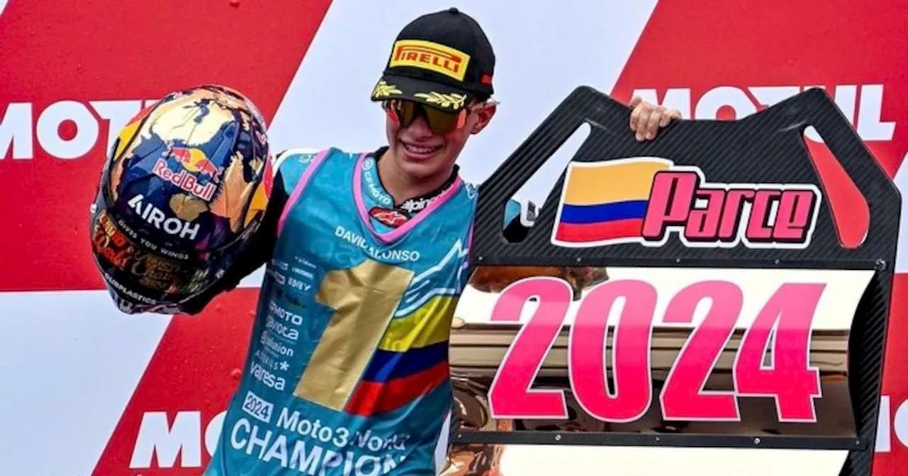 Emocionante: el colombiano David Alonso se consagró campeón mundial del Moto3 en Japón