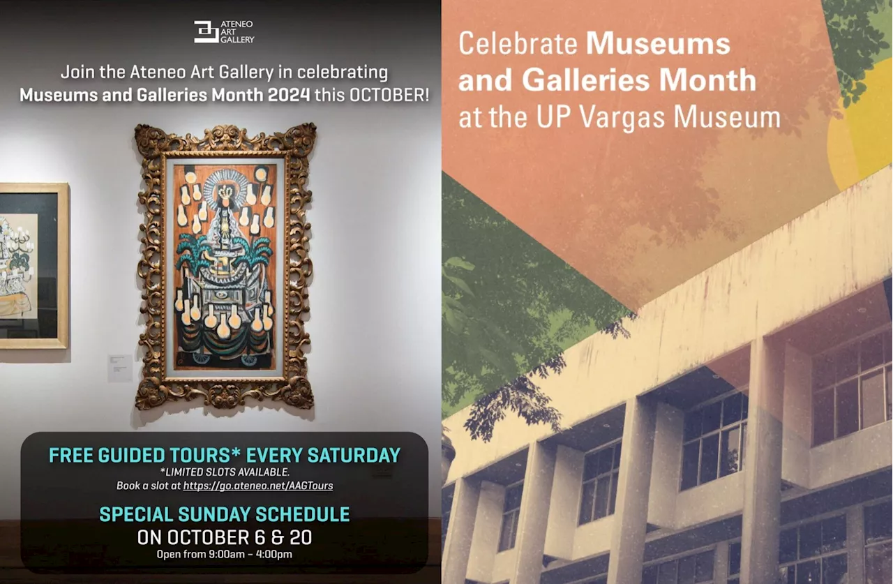 October is Museum and Galleries month. Here are exhibits to visit, activities to do