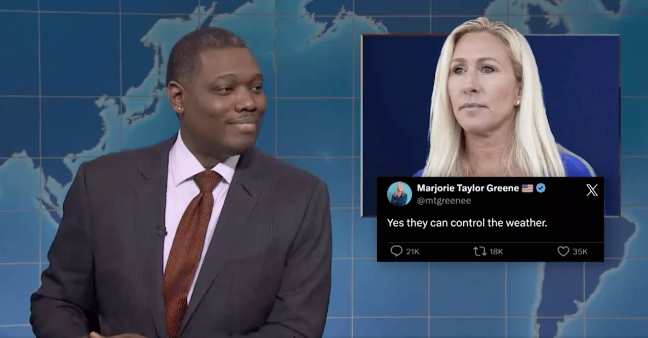 ‘SNL’ Weekend Update Tackles Trump Rally, Biden, Marjorie Taylor Greene Conspiracy