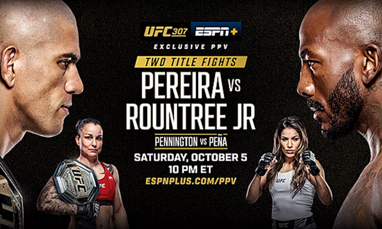 UFC 307 ‘Pereira vs. Rountree’ Play-by-Play, Results & Round Scoring