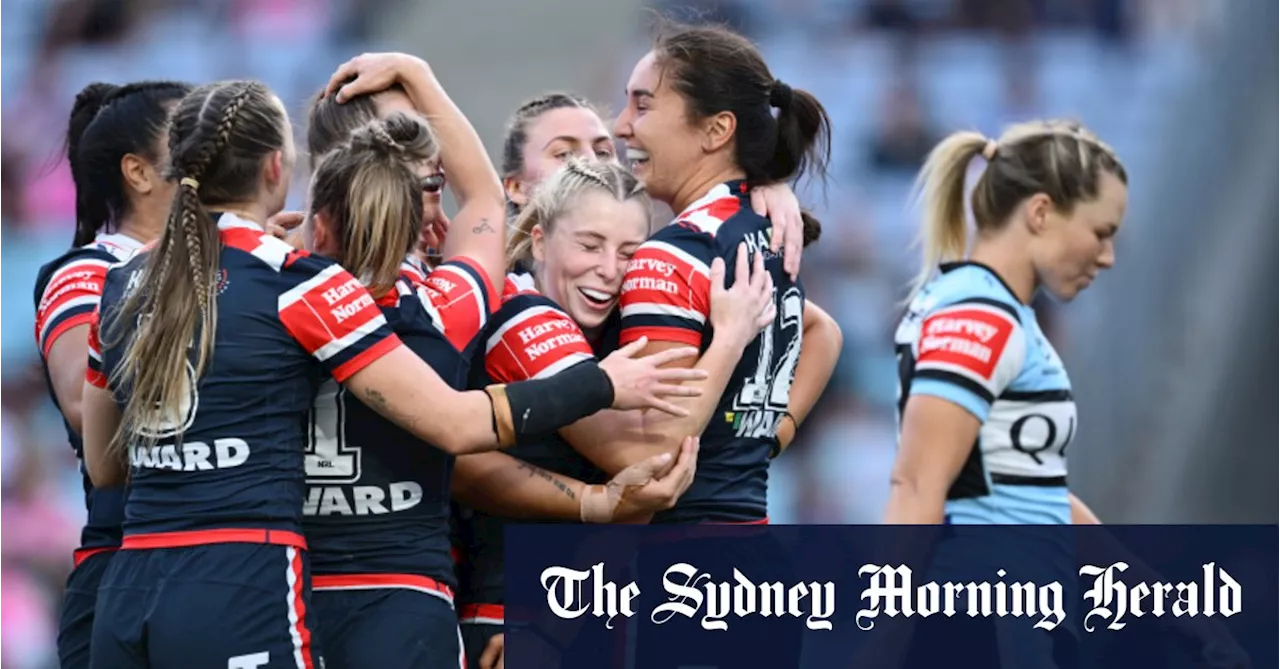 Roosters win NRLW grand final despite courageous fightback from Cronulla