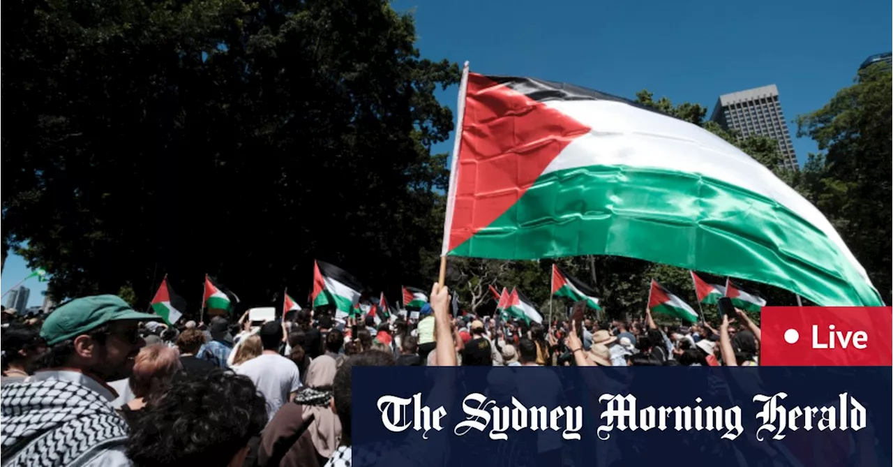 Sydney pro-Palestine protest LIVE updates: Demonstrators gather in CBD on day before October 7 anniversary