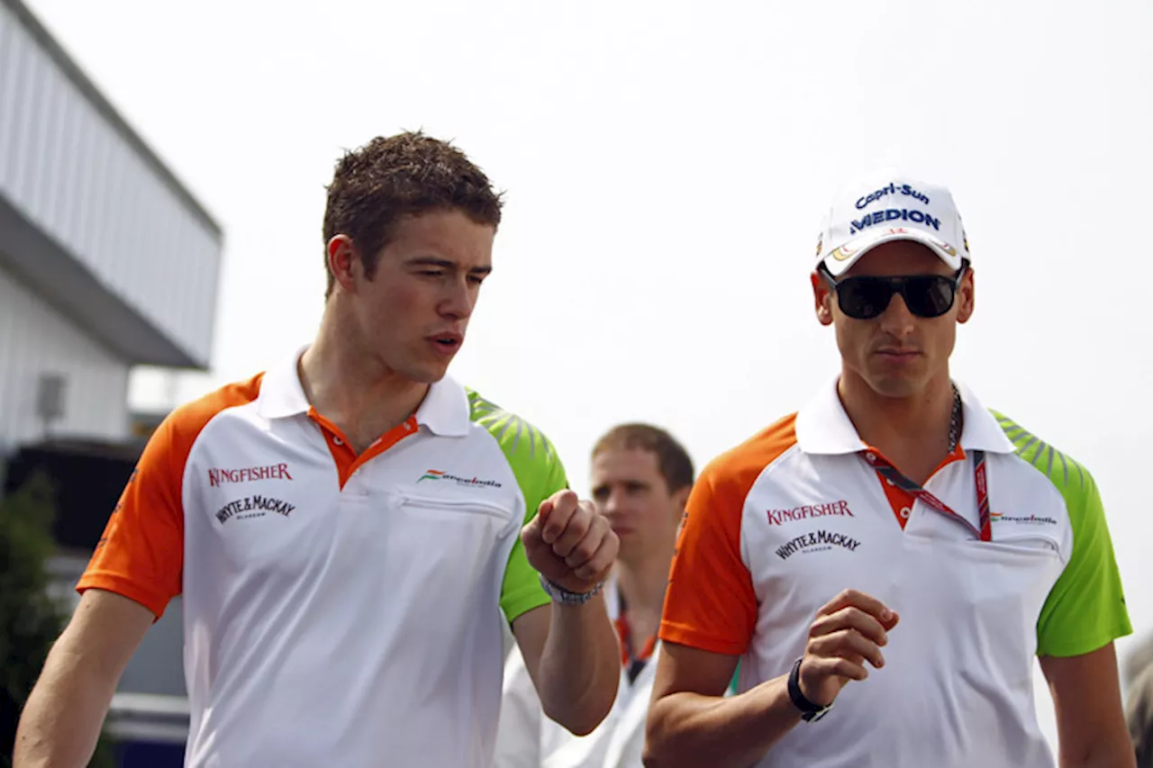 Kopf-an-Kopf-Duell von Adrian Sutil und Paul Di Resta