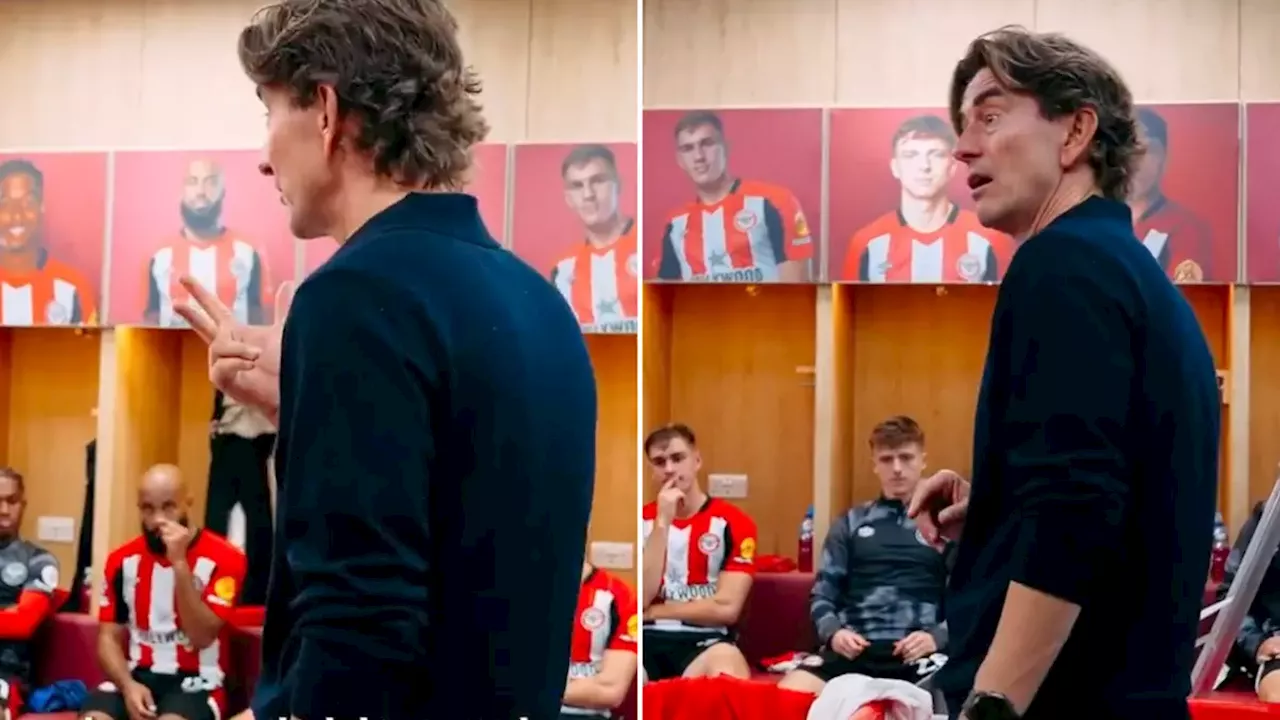 Thomas Frank's dressing room speech to his players after 5-3 win against Wolves has got people talking