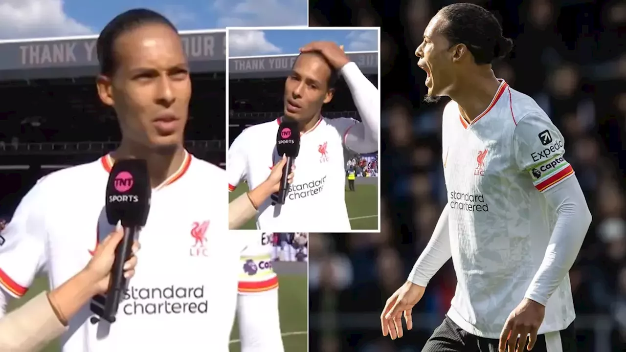 Virgil van Dijk's ruthless reaction to Liverpool teammate's error in Crystal Palace win