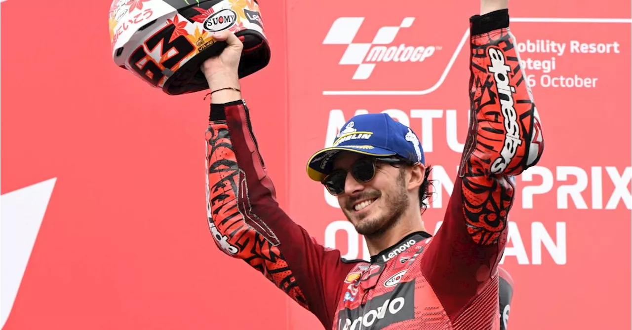 MotoGP: Francesco Bagnaia gagne au Japon et resserre l’écart avec Jorge Martin au championnat (vidéo)