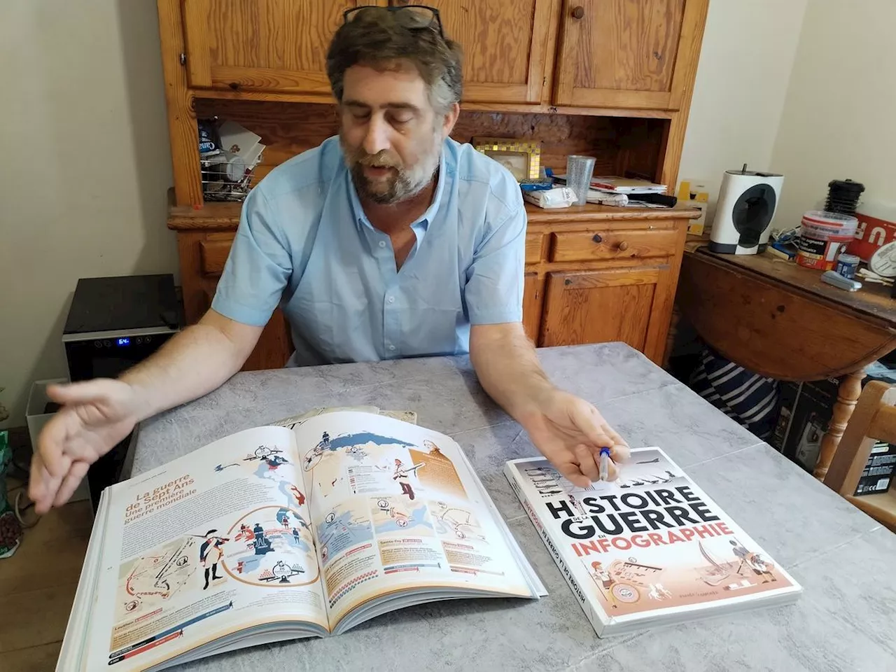 Gironde : le Blayais Vincent Bernard a coécrit une passionnante « Histoire de la guerre en infographie »