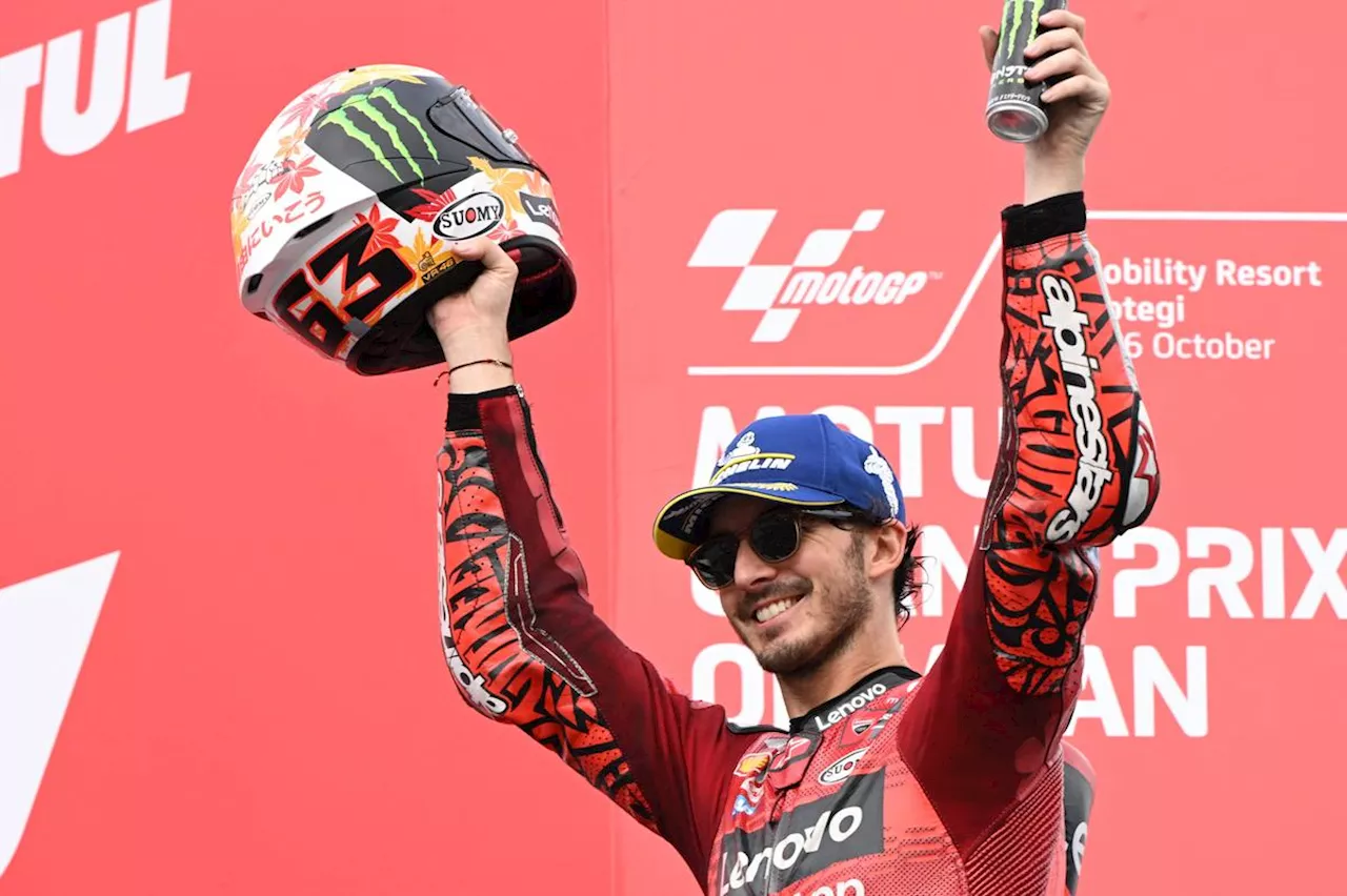 MotoGP : Bagnaia gagne au Japon et resserre l’écart avec Martin au championnat