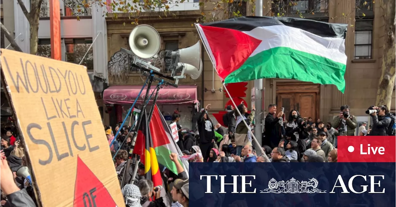 Melbourne pro-Palestine protest LIVE updates: Demonstrators gather in CBD as war in Middle East intensifies