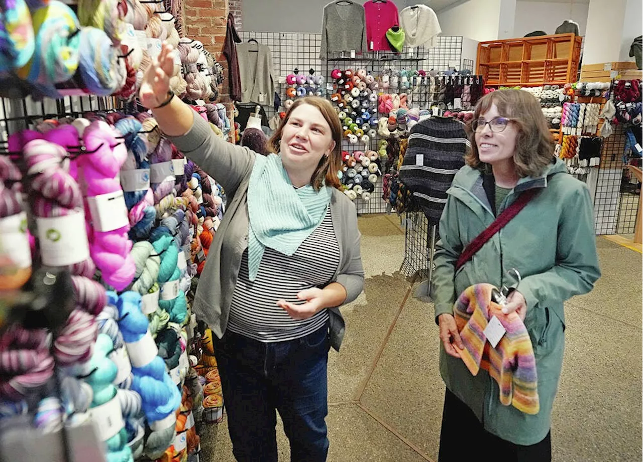 Green Leader Sonia Furstenau knits a sweater for her first grandchild while facing a crucial election