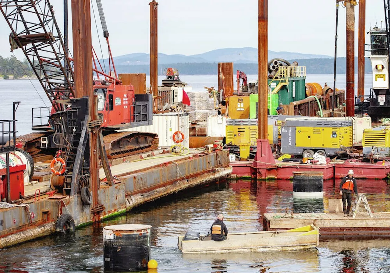 Work underway at Swartz Bay to create more room for Salish-class ferries