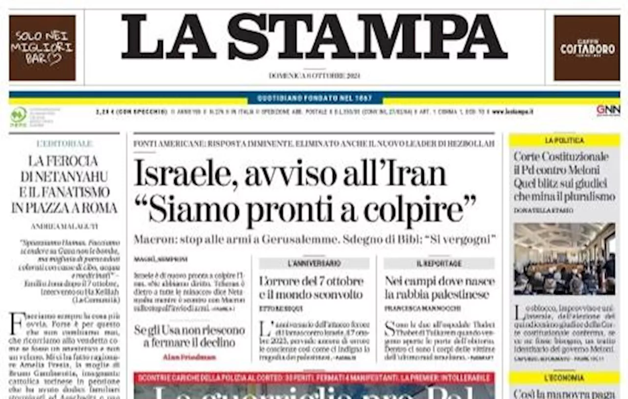 La Stampa: 'È il giorno del Torino, ma anche di un grande ritorno'