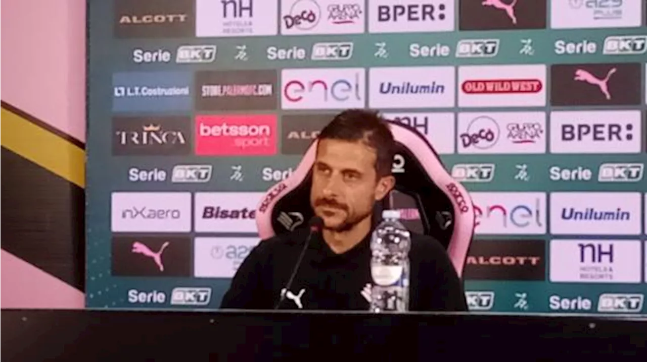 Palermo, Dionisi: 'Errori tecnici nel primo tempo, nella ripresa in campo c'era solo la mia squadra'