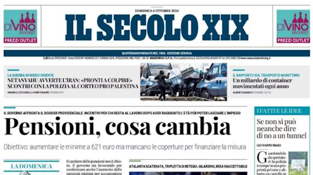 Pesante sconfitta contro l'Atalanta, Il Secolo XIX: 'Una Manita affonda il Genoa'