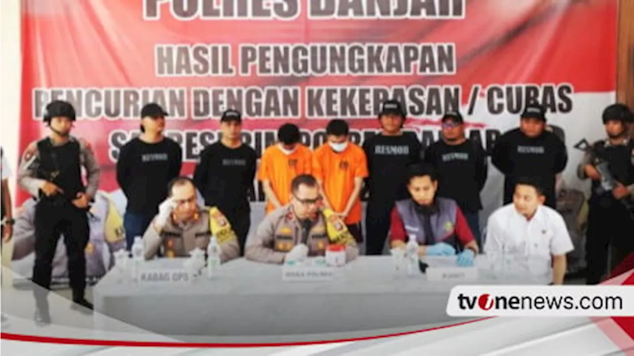 Tiga Begal Sadis di Banjar Diringkus Polisi, Pelaku Tidak Segan Lukai Korban Pakai Parang