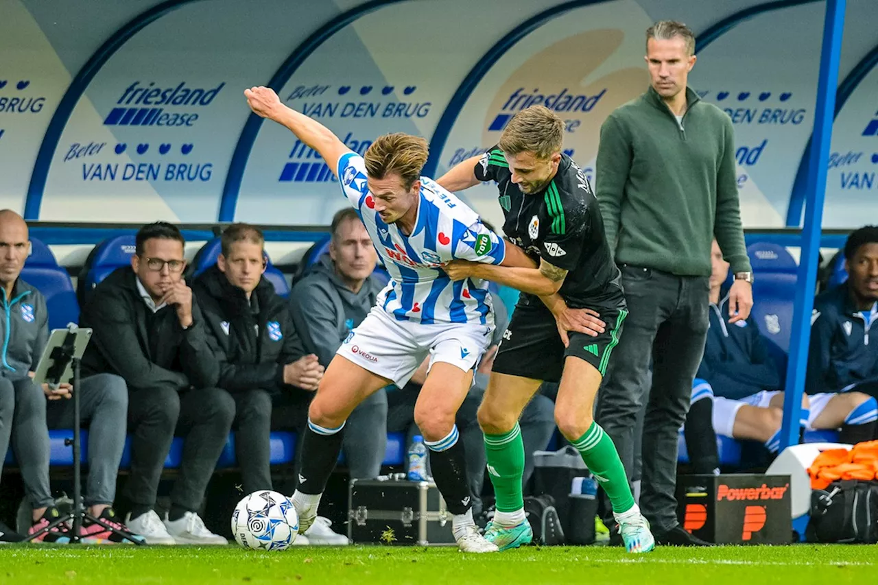 Van Persie krijgt Heerenveen nog niet aan het klimmen op de ranglijst