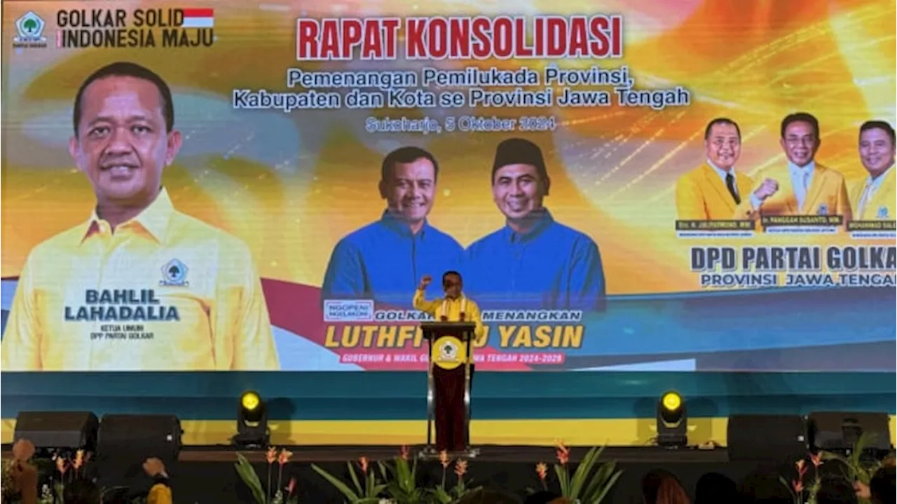 Bahlil Lahadalia Ingin Jawa Tengah jadi Basis Partai Golkar