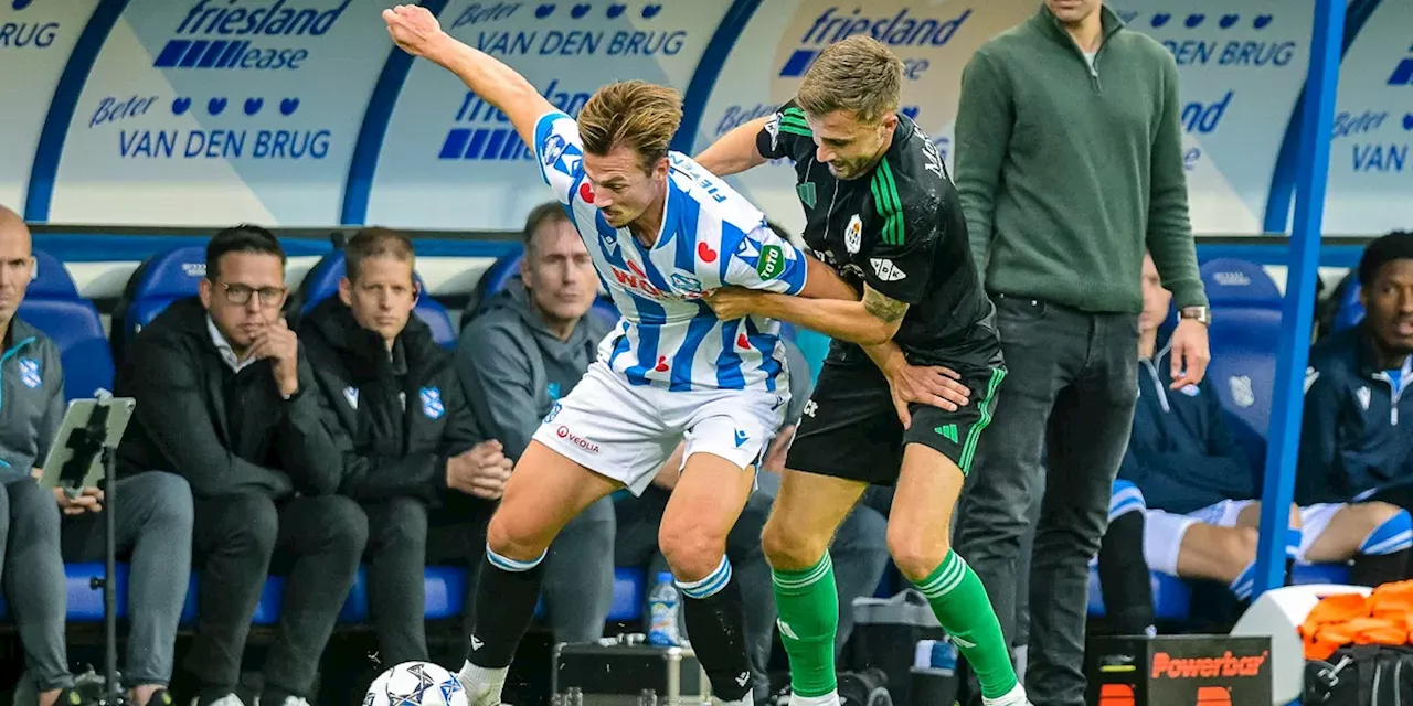 Heerenveen razendsnel op achterstand en komt niet verder dan gelijkspel tegen PEC