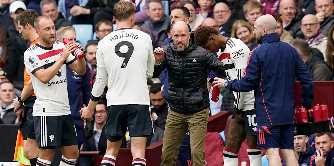 Ten Hag wint ook niet van Aston Villa en kan twijfels over toekomst niet wegnemen