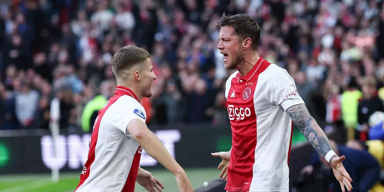 Weghorst redt Ajax met doelpunt en assist in extra tijd tegen FC Groningen