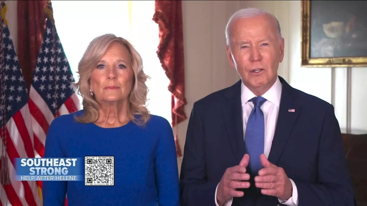 'Your nation has your back,' Joe, Jill Biden tell those who were in Hurricane Helene's deadly path