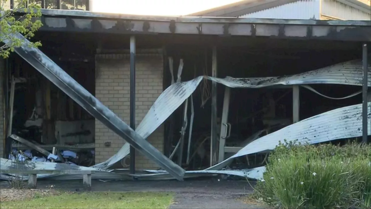 Girl, 13, arrested following suspicious fire at Northern Bay College Hendy St campus in Corio, Geelong