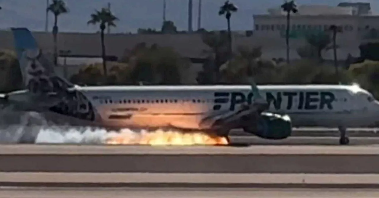 Frontier Airlines Flight Experiences 'Hard Landing' and Apparent Fire at Las Vegas Airport